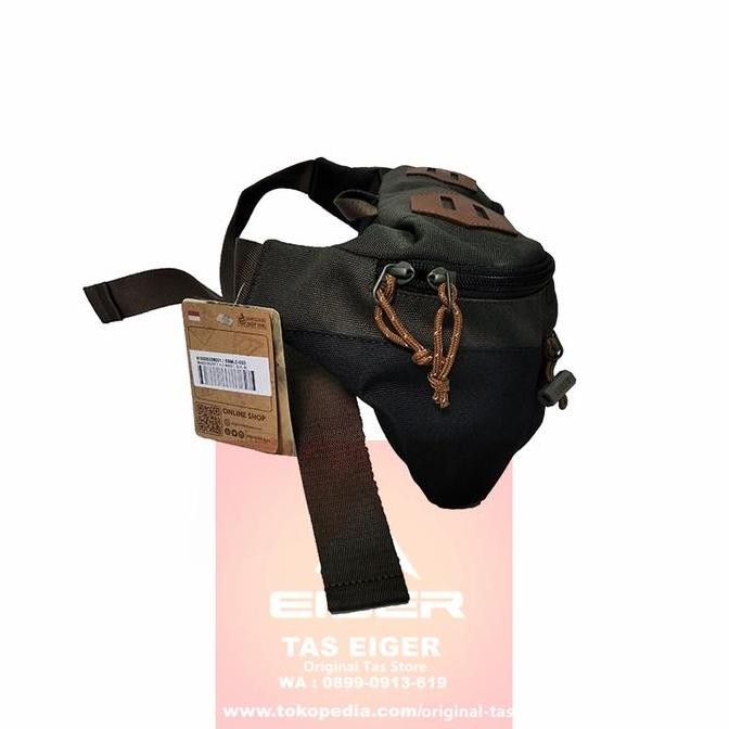 New Tas Sling Waist Bag Eiger 910005338 Wanderdrift 4.0 Black