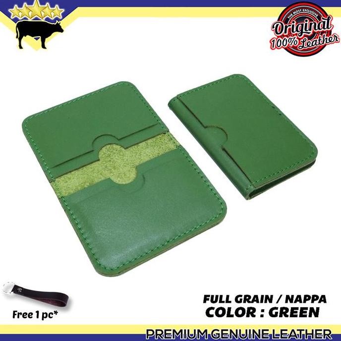 Dompet Pria Minimalis Slim Card Wallet Exclusive Color Series Dompet Kartu Kulit Asli