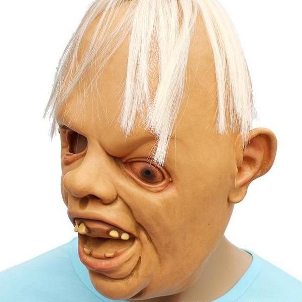 TOL-24 topeng latex karet wajah meleleh monster head mainan prank