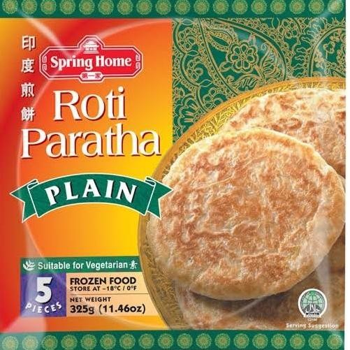 

roti paratha plain tjy 5 lembar 325 gr frozen food SPRING HOME