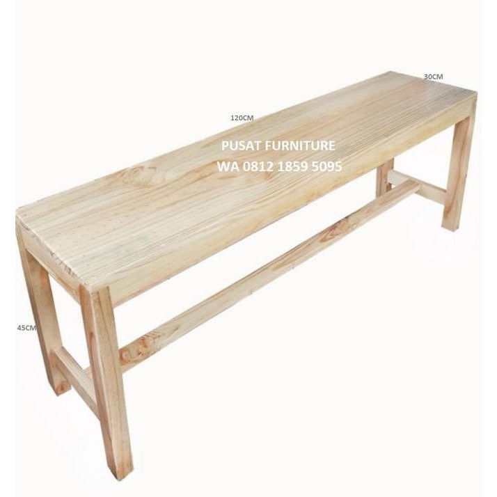 Bangku panjang Full kayu jati belanda