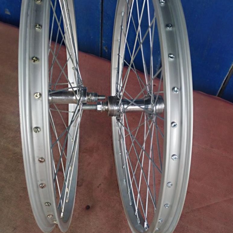 Termurah Wheelset 20 Atau Velg Sepeda 20 In Sepasang Sudah Dirakit Dan Disetel Jari2 Or42