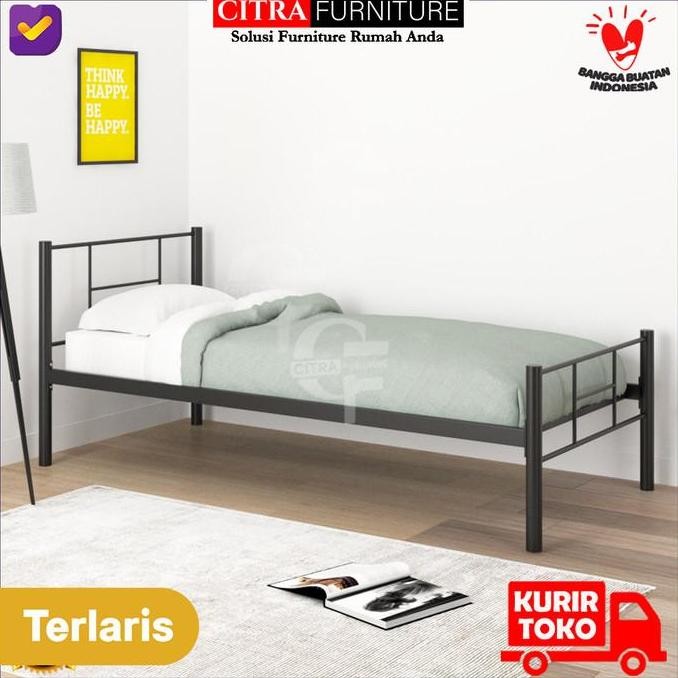 SHUMO x SLEEP OWL | Ranjang Besi Minimalis Single Bed Tempat Tidur