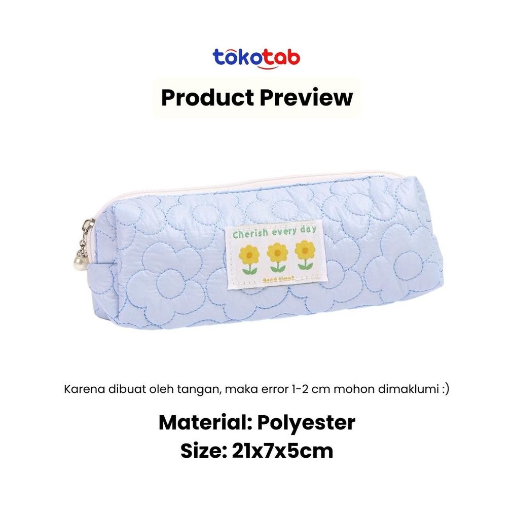 

Hot Tokotab - Sunflower Pillow Pencil Case Stationery Bag Pouch Makeup Pencil Case Bag Stationery Fluffy Pouch Multifungsi E-65