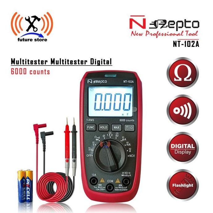 Nepto NT-102A Multitester Multimeter Digital - Avometer Digital Ori