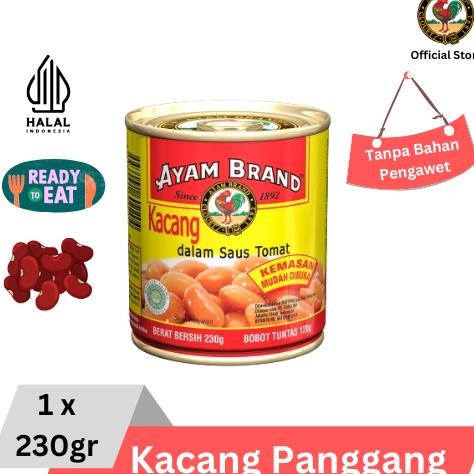 

TERMURAH Ayam Brand - Kacang Panggang Kaleng Baked Beans 230gr Siap kirim