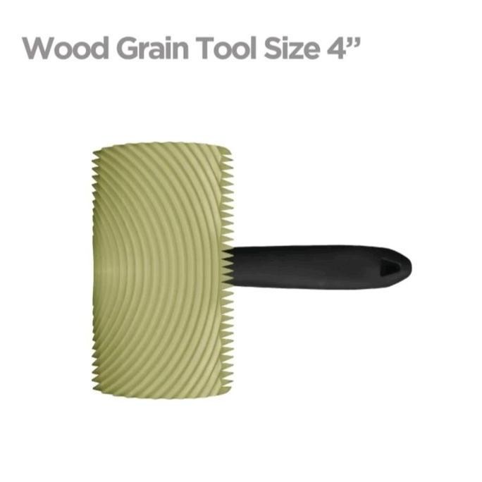 Propan Kuas Cat Motif Serat Kayu 4 inch Propan Grain Wood Tools Paint Alat Cat Kayu untuk Tampilan S