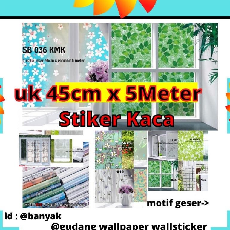 ACM - STICKER SETIKER WALLPAPER PINTU JENDELA KACA BUAT KAMAR MANDI DEKORASI RUMAH WALPAPER SANBLAST