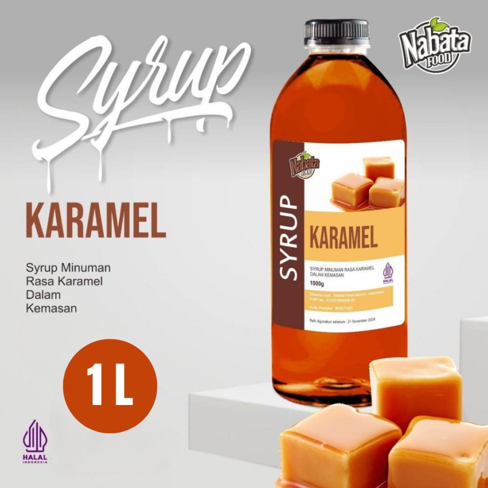 

Sirup Karamel Nabata Drink 1L Karamel Syrup Nabata Food 1ml