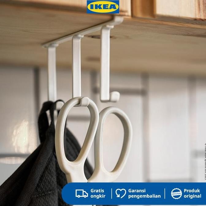 IKEA PALYCKE Rak Pengait Dengan Klip Serbaguna