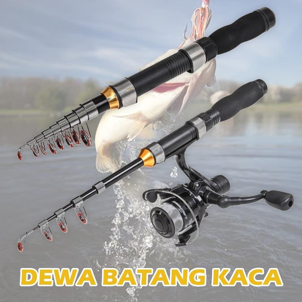 Eelic Joran Pancing Laut Karbon Fiber Telescopic 1.2M 2.3M | Tongkat Pancing Lure Import | Fishing R