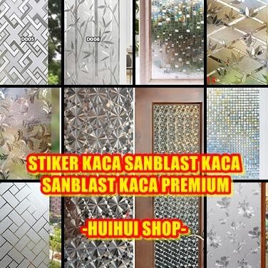 ACM - SANBLAST STICKER KACA MOTIF SERPIHAN BATU KECIL BATA MOZAIC SANBLAST KACA STIKER KACA WALLSTIK