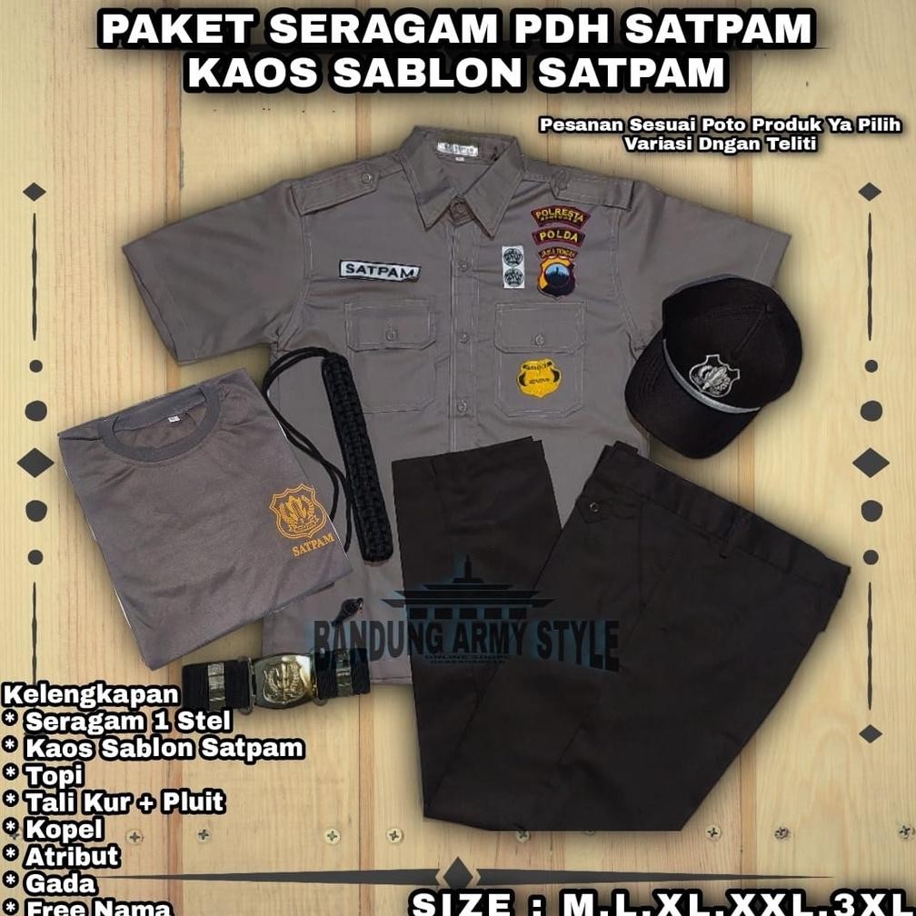 Terlaris Seragam Security Terbaru / Seragam Pdh Terbaru Lengkap / Seragam Security Coklat / Seragan 