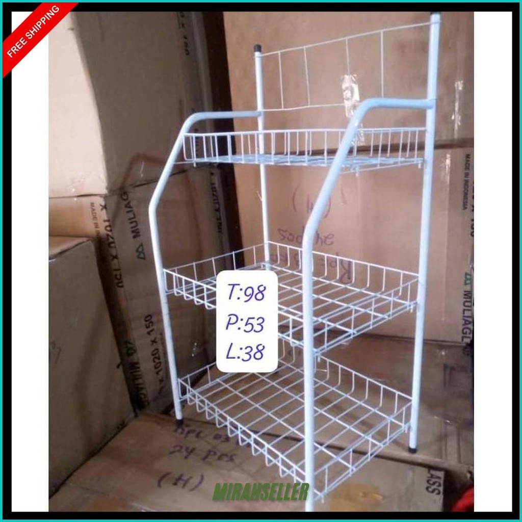 Rak Ciki Serbaguna/Rak Roti 4 Susun/Rak Roti 3 Susun/Rak Roti/Rak Ciki/Rak Serbaguna/Rak Jumbo Terla