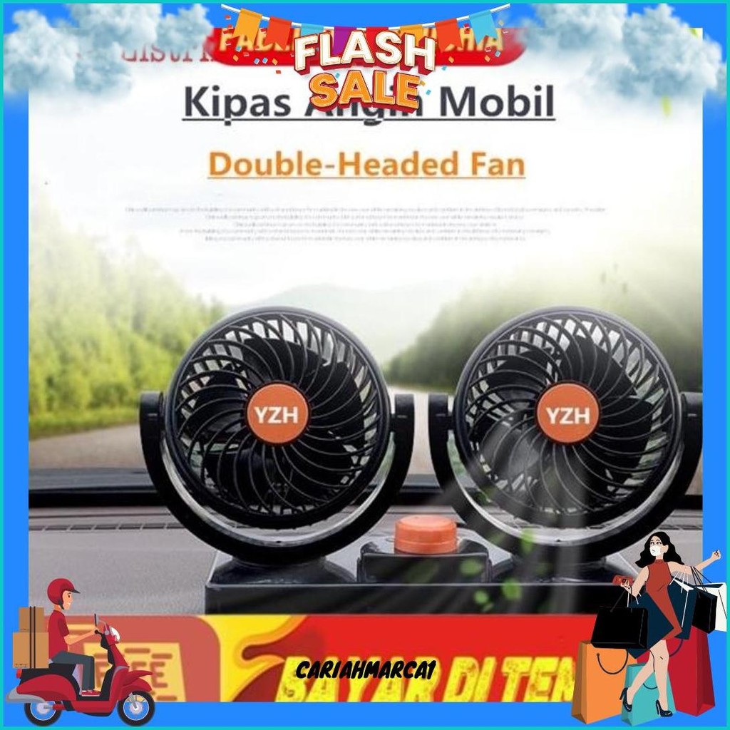 Kipas Angin Mobil Vanstar/ Car Cooling Double Fan/Kipas Angin Mobil Pick Up/Kipas Mobil Super Dingin