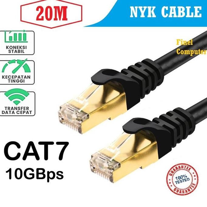 DE47 - KABEL LAN Cat 7 NYK 20M 15M 10M 5M 3M 2M original Cable cat7