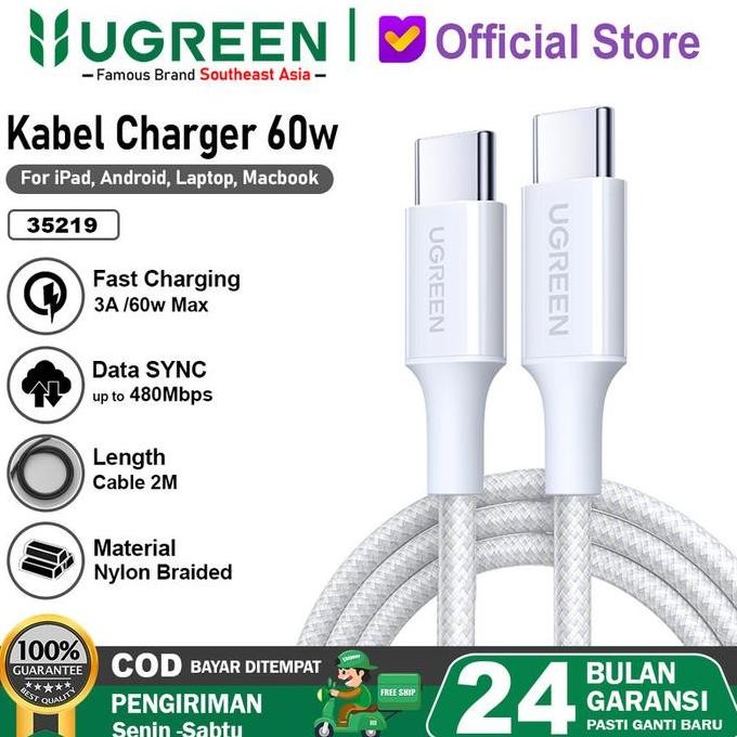 DS140 }} Kabel Usb C Ugreen 70427 80371 70643 60551 100 W - Ugreen Type C 100 W