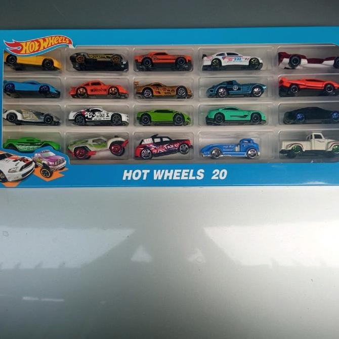 TERLARIS Mainan Anak Die-Cast Hotwheel 1 set isi 20pcs bahan besi Set Hadiah Mobil Anak Cars Diecast