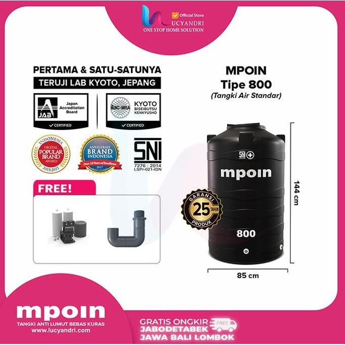 Tangki Air MPOIN PLUS 800 Wave Toren Tandon 800 Liter