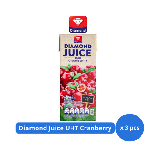 

Diamond Juice UHT Cranberry 200ml x 3 pcs