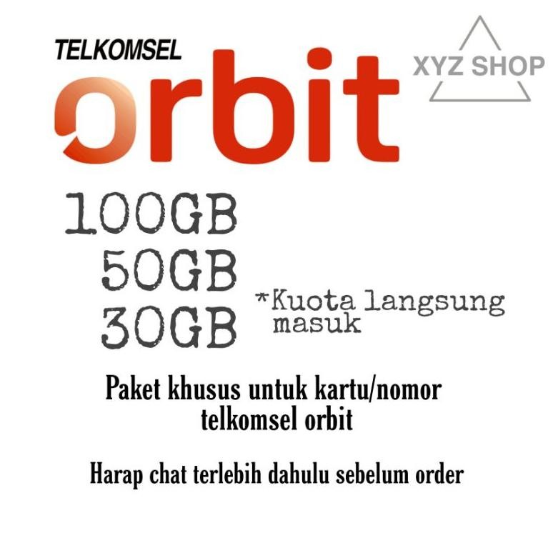 Paket Data Kuota Telkomsel Orbit