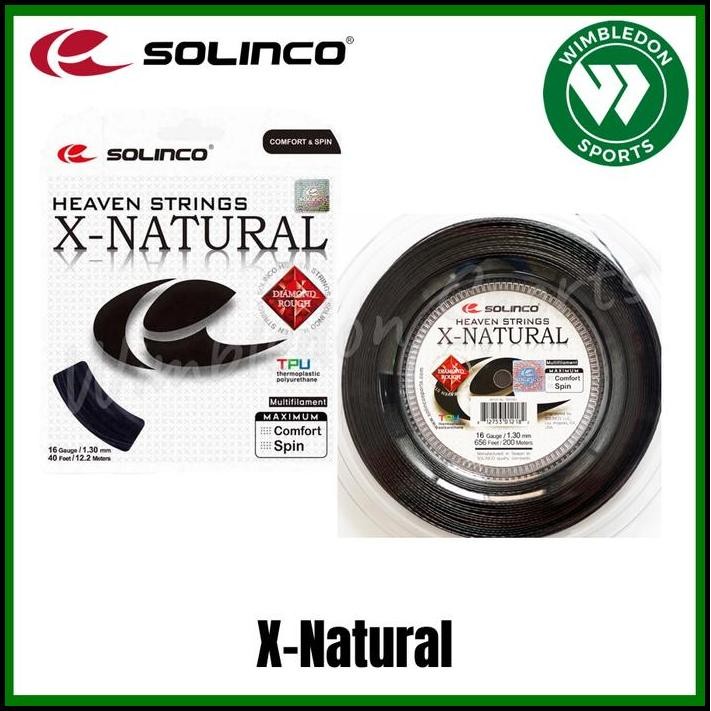 Senar Tenis SOLINCO X-NATURAL / Senar SOLINCO X-Natural Diamond Rough best seller