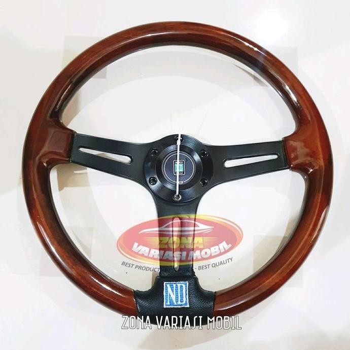 Setir Steer Stir Racing Mobil universal Kayu Jati ND Nardi Wood BEST QUALITY