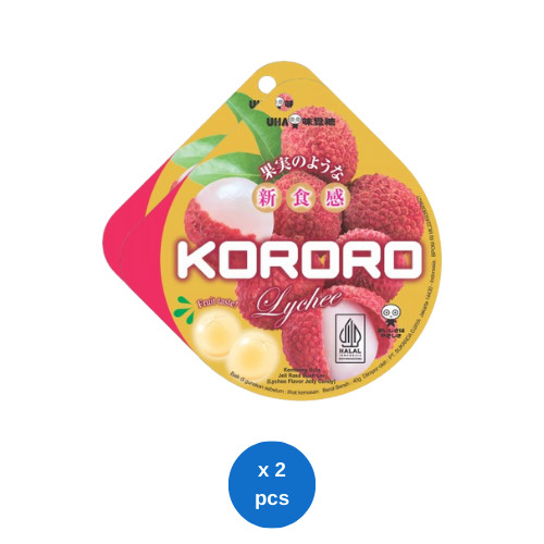 

Kororo Jelly Candy Lychee 40gr x 2 pcs