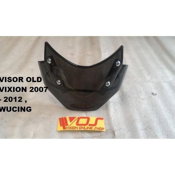 Promo VISOR OLD VIXION 2007 2012 MODEL WUCING HITAM GELAP SMOK COD