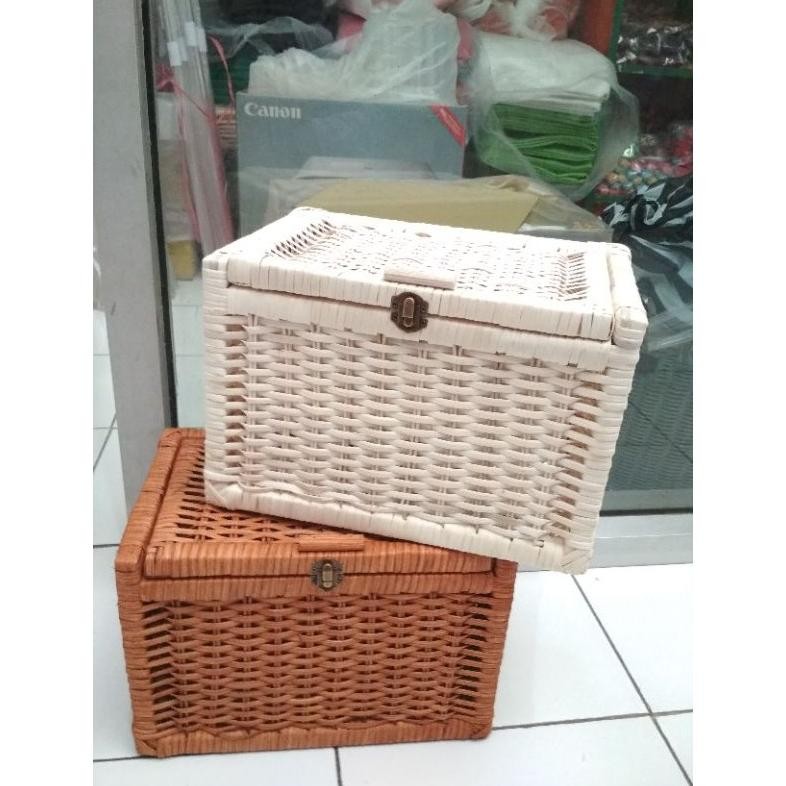 keranjang sepeda,motor,save box dari rotan asli