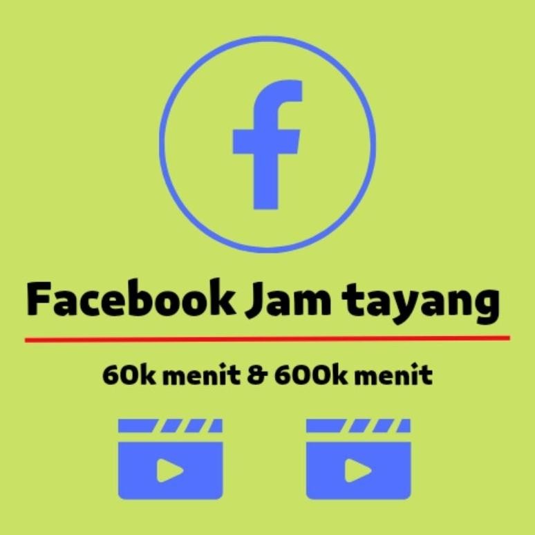 Viewers Facebook Views Jam Tayang 60K-600K Mnitt