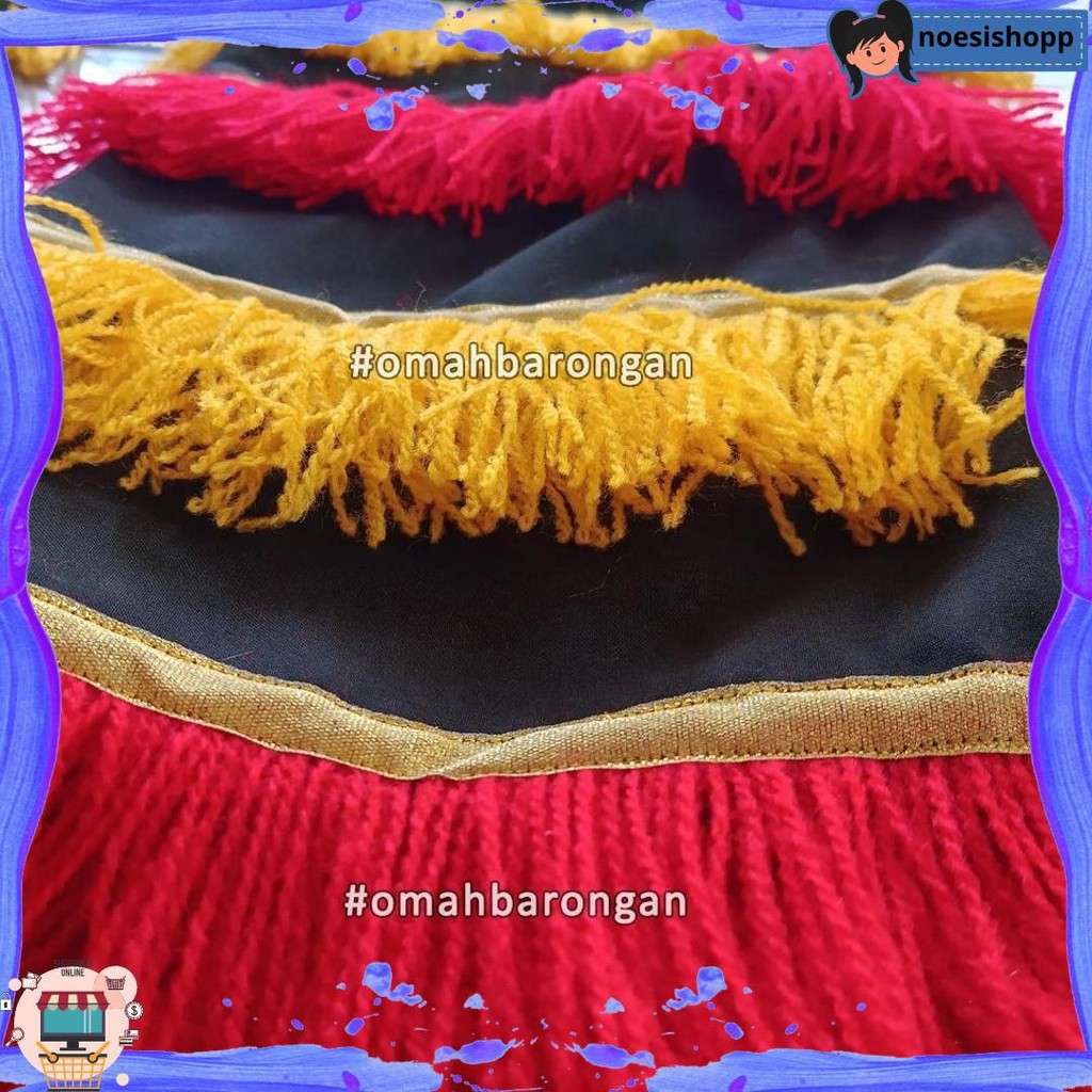 Celana Barongan Anak SD SMP Warna Merah Hijau Biru Hitam Putih Gratis ongkir