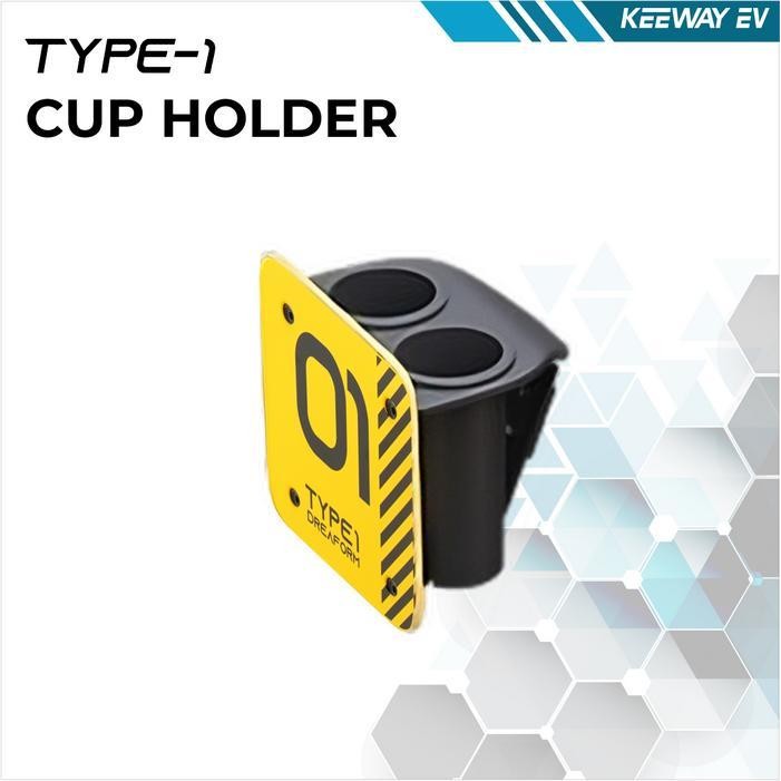 CCS Keeway Cup Holder Sepeda Listrik EV Type 1 Aksesoris Sepeda Listrik Keeway EV Type 1 dengan Desa