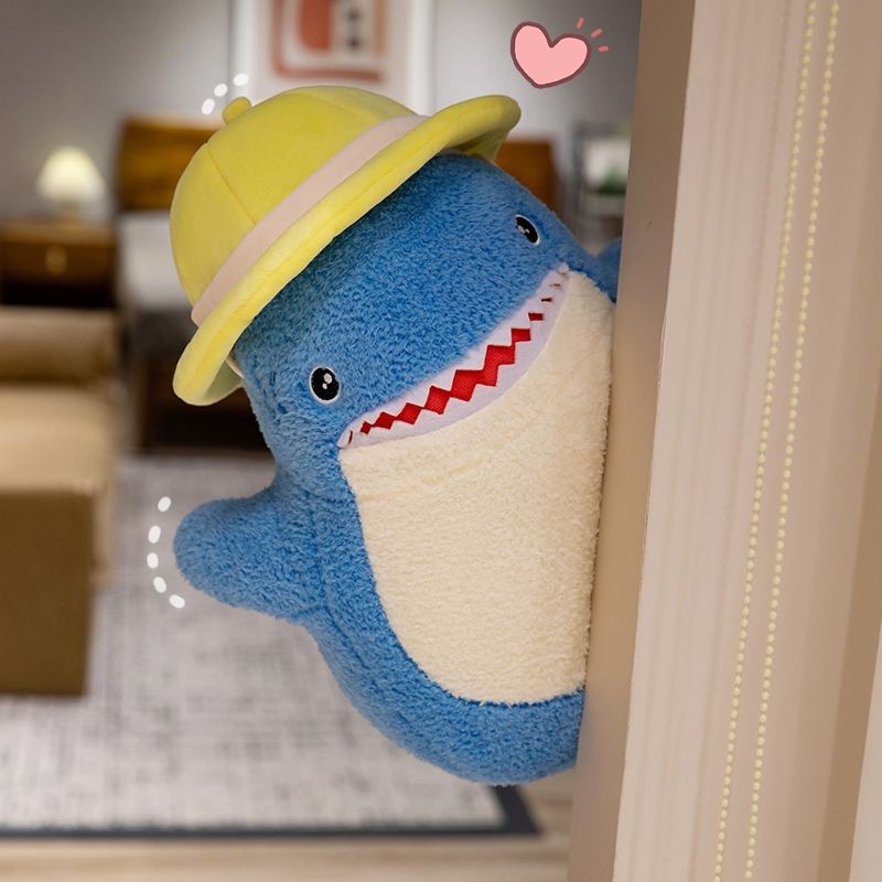 Topi Hiu Lucu Mainan Plush Kehidupan Laut Baru