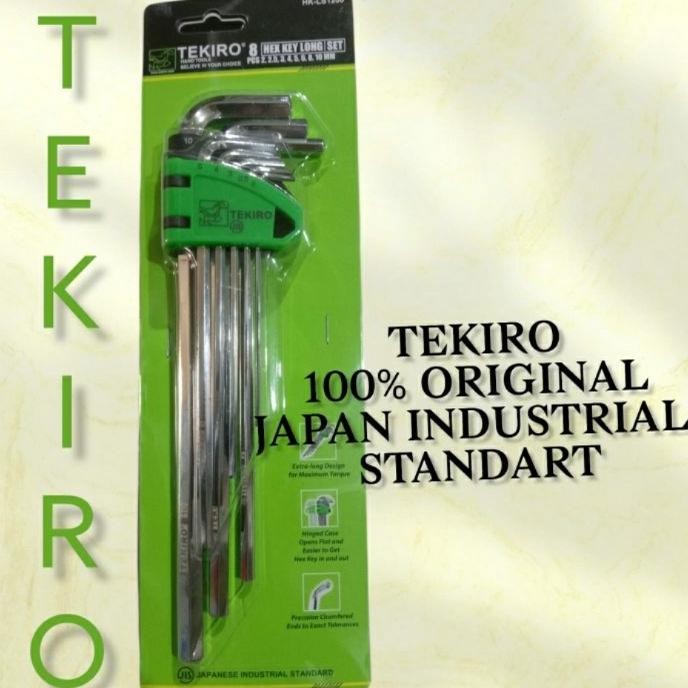 Tekiro Kunci L Set Tekiro Panjang 8 Pcs Kunci L Set Tekiro Panjang 8Pcs