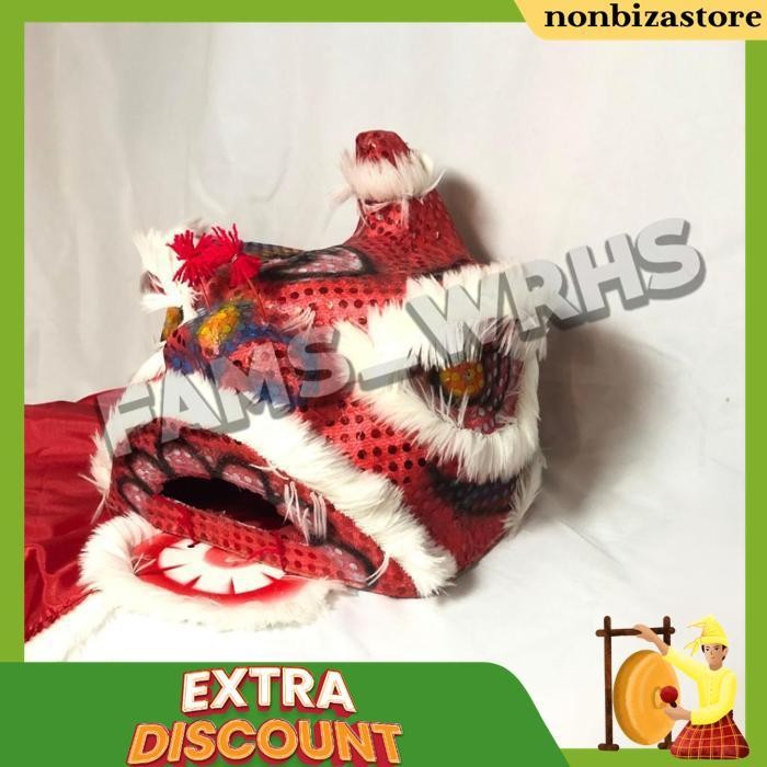 Barongsai Anak Dewasa Bahan Karton Tebal Kokoh Barongsai Kedip Bf 1