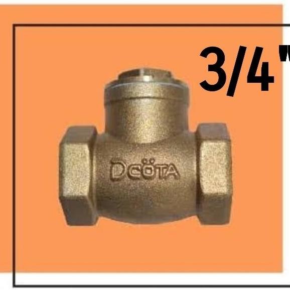 TERMURAH - Check valve 3/4 inch Kuningan Swing check valve 3/4" kuningan