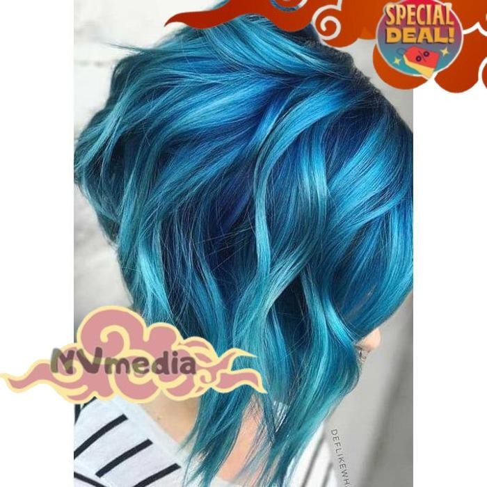 Terbaik Today Colore Fresco Tosca  Cat Rambut Biru Hijau Bahan Dasar Air Tanpa Tambahan Developer