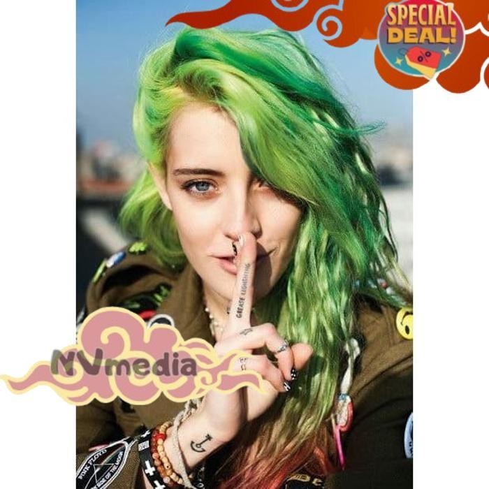 Terbaik Colore Fresco Joker  Cat Rambut Hijau Neon Bahan Dasar Air Tanpa Tambahan Developer