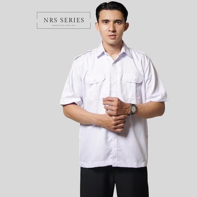 Nrs Series - Seragam Pemda Pria Hitam Putih Baju Pdh Pegawai Negeri Guru Pns