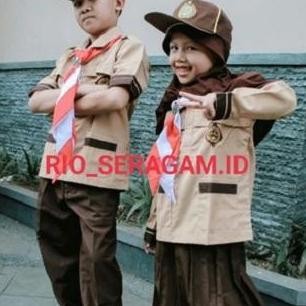 Baju Pramuka Siaga Sd Pendek Atau Panjang, Seragam Pramuka Siaga Pendek Laki2, Panjang Perempuan Pri