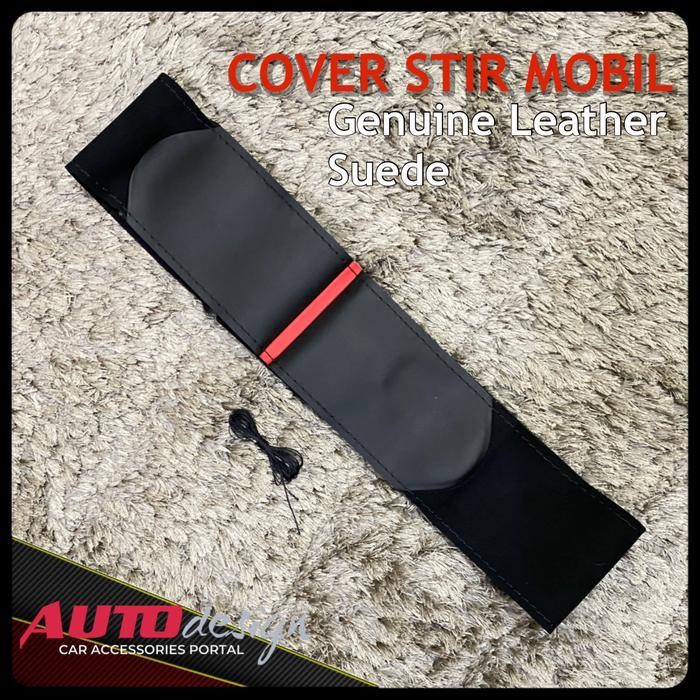 NZG Sarung Stir Mobil Cover Setir Bahan Kulit Asli dan Suede DIY Jahit