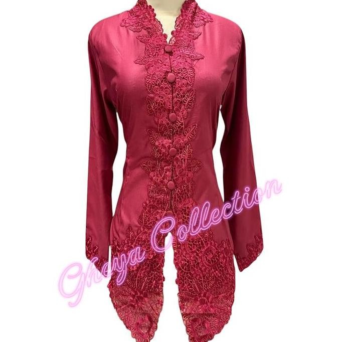 Atasan Kebaya Encim Bordir Polos / Kebaya Tradisional / Kebaya Encim