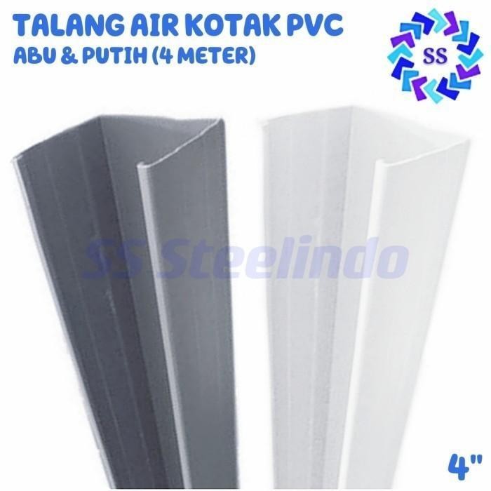 NZG TALANG AIR PVC KOTAK ABU PUTIH 4 INCH 4 METER