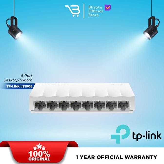 PROMO DISKON - TPLINK TL-LS008 8-Port 0/00Mbps Desktop Switch LS008