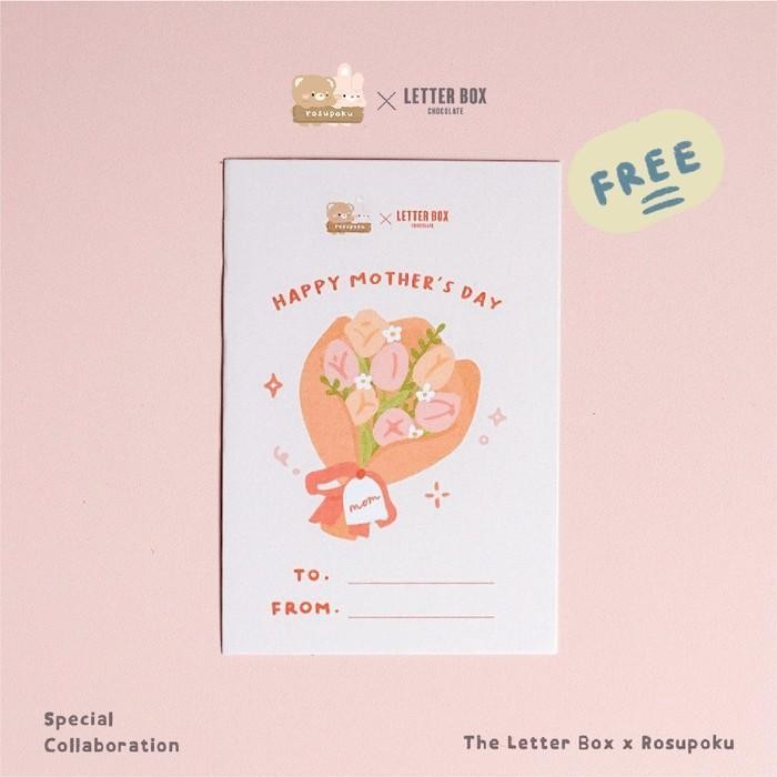

ES Hadiah Mothers day Chocolate - Letter box X Rosupoku 3x2
