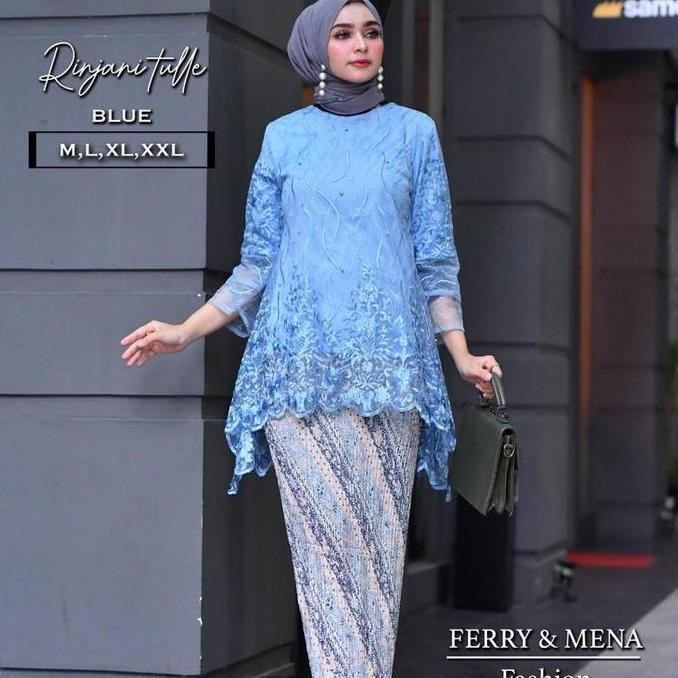 Atasan Kebaya Sahara Tile Modern//Lengan Pendek Terbaru