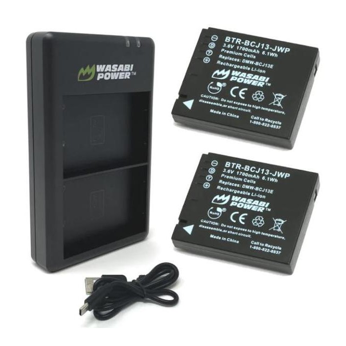 PROMO - Wasabi Power Battery & Charger for Panasonic DMW-BCJ BCJE Baterai Lumix LX LX LXK LXW LX7