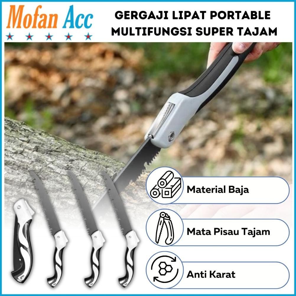 Fx-76 Gergaji Lipat Portable Multifungsi 47Cm 210Mm Portabel Folding Wood Hand Saw / Alat Pemotong K