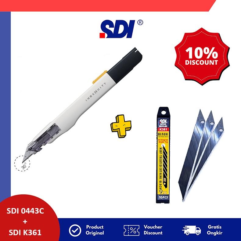 

PAKET BUNDLING SDI 0443C Ingenuity Cutter SDI K361 Extreme Black Cutter Blade